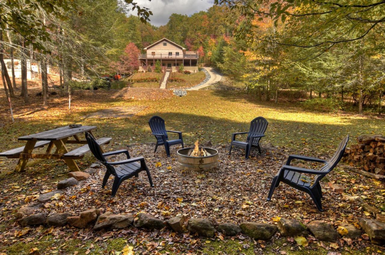 The Chariot - Creek Front With Hottub, Fire Pits, Billiards, Ev Charger - Sandalwood Stays Блу-Ридж Экстерьер фото