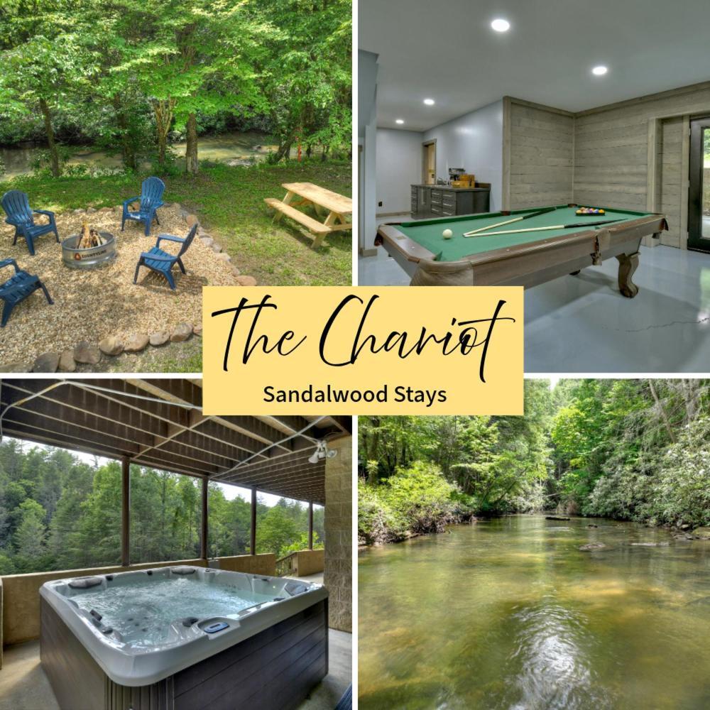 The Chariot - Creek Front With Hottub, Fire Pits, Billiards, Ev Charger - Sandalwood Stays Блу-Ридж Экстерьер фото